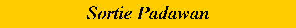 Zone de Texte: Sortie Padawan