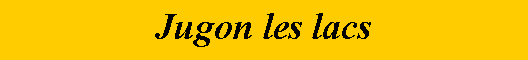 Zone de Texte: Jugon les lacs