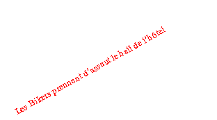 Zone de Texte: Les Bikers prennent dassaut le hall de lhtel